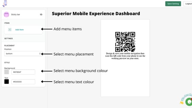 Drift Mobile Menu Bar