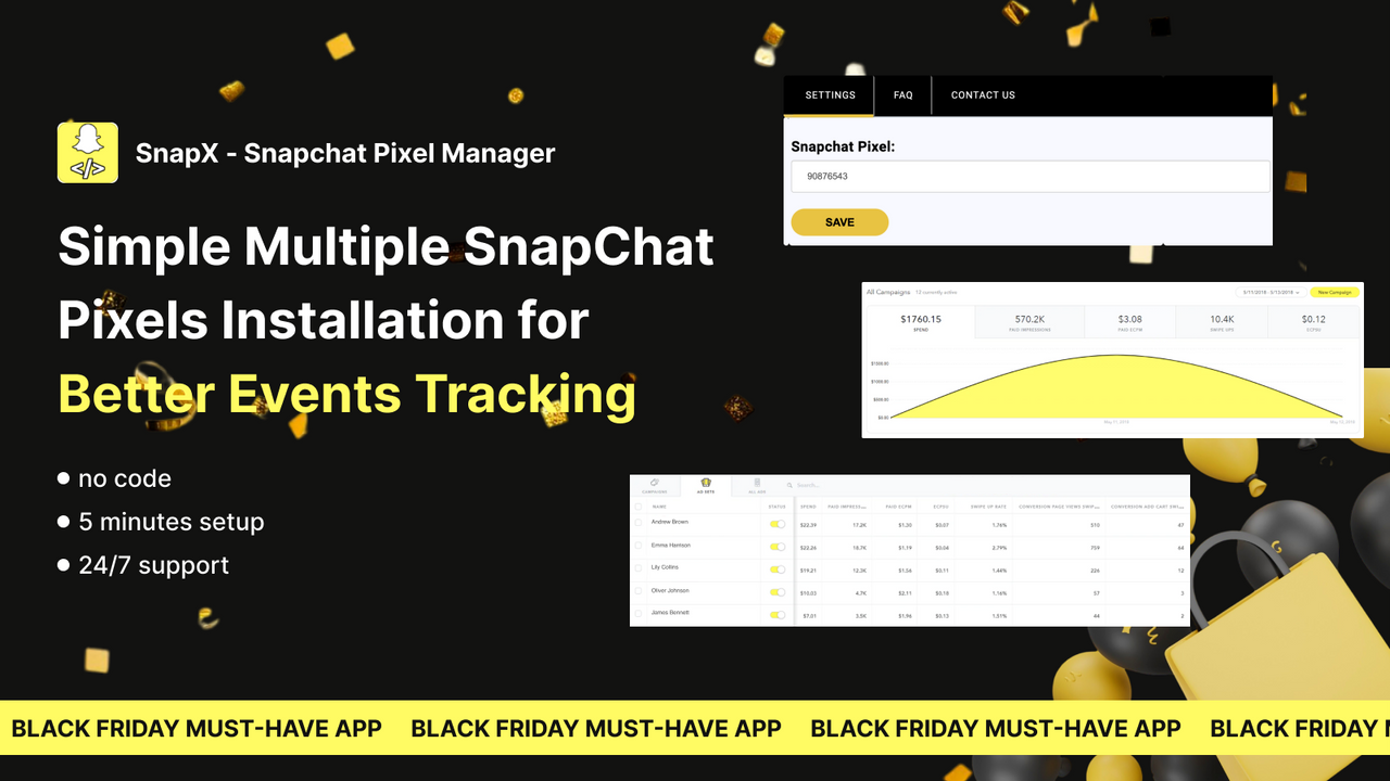 SnapChant Multi Pixel Shopify App