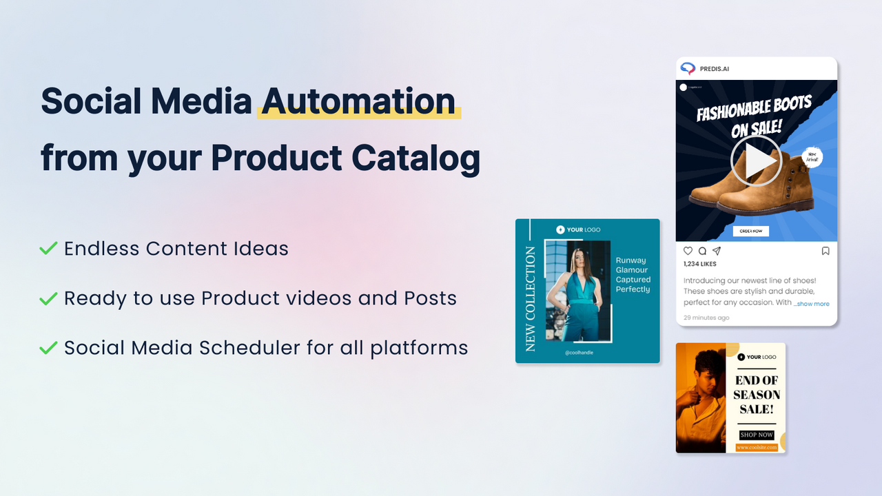 Social Media Automation based on Your Product Catalog