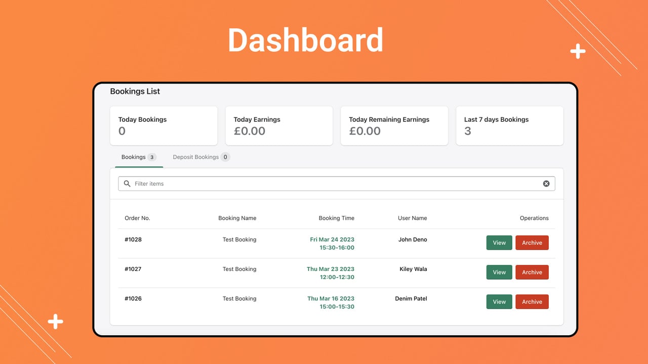 Dashboard - iBookly