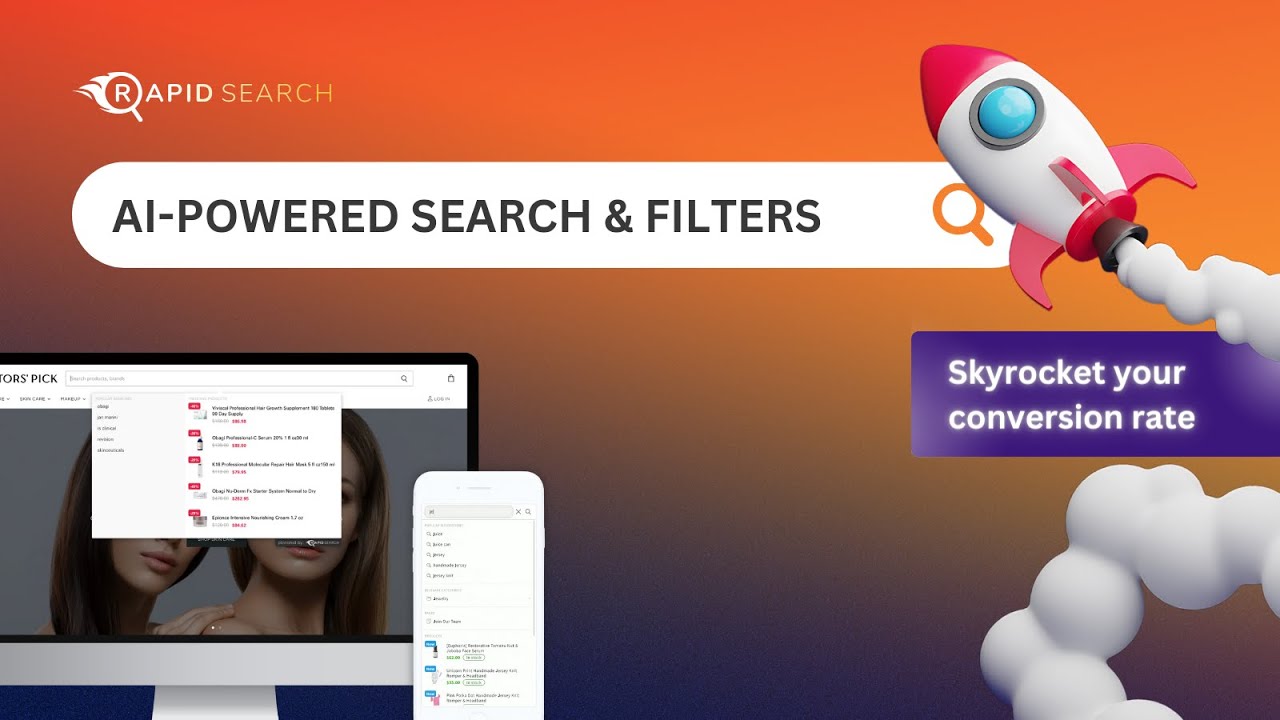 Rapid AI Search Bar & Filter