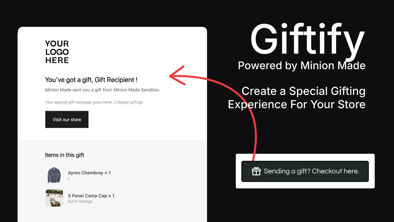 Giftify ‑ Gift Message Emails