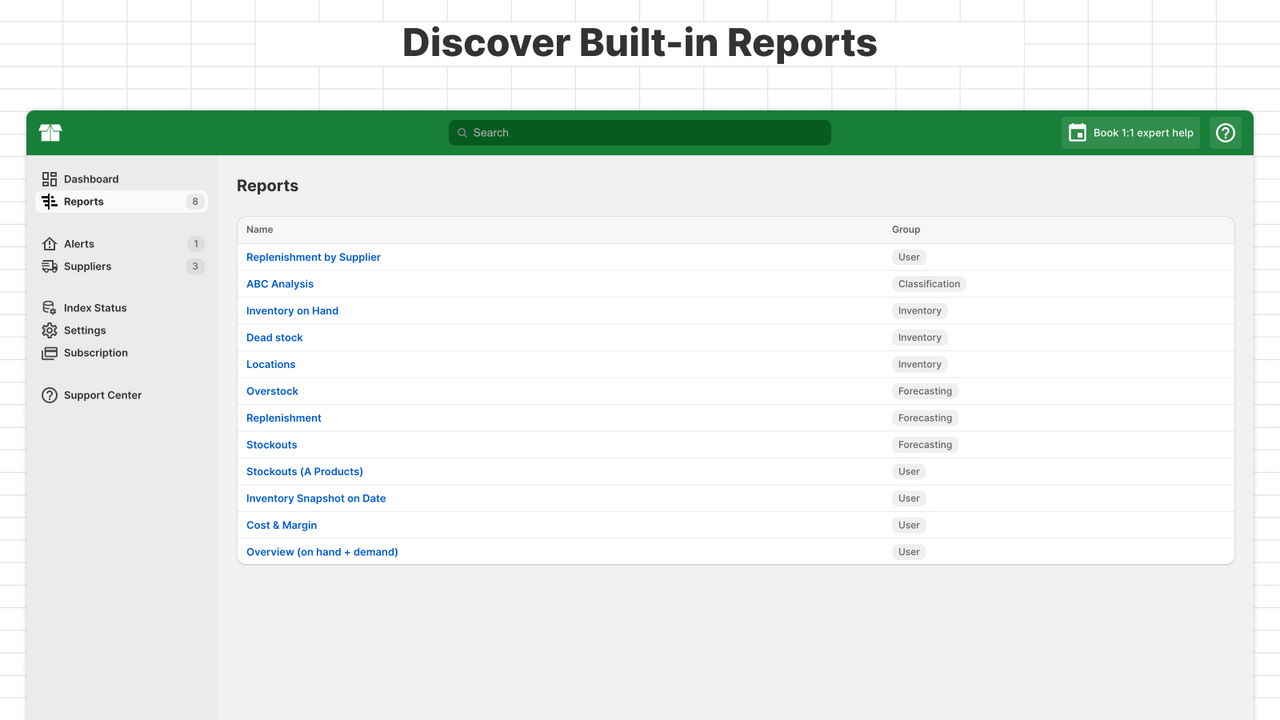 Replenishments and Inventory Management