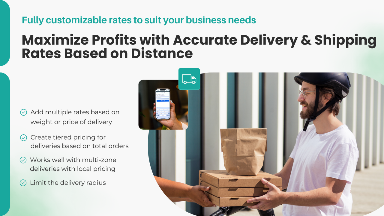 Set multiple price or weight based delivery rate rules per store