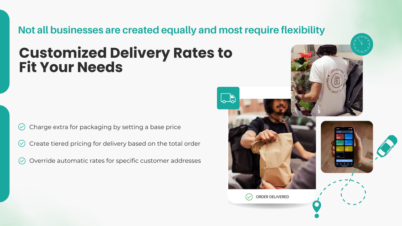 Fully configurable. Control distance rate calculations with ease