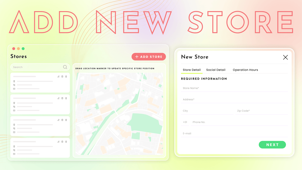 Multi Store Locator Add store