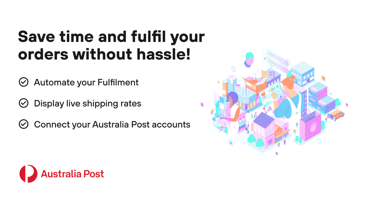 Display live shipping rates & print Australia Post labels