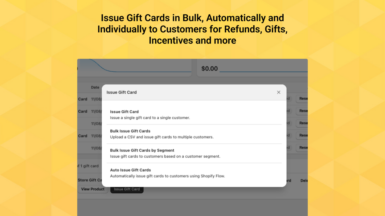 Incentivize your customers by easily sending gift cards to them