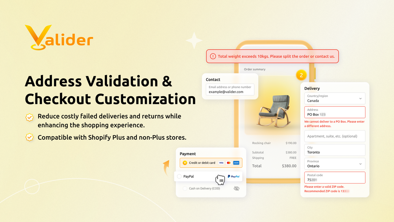 VL: Checkout Address Validator