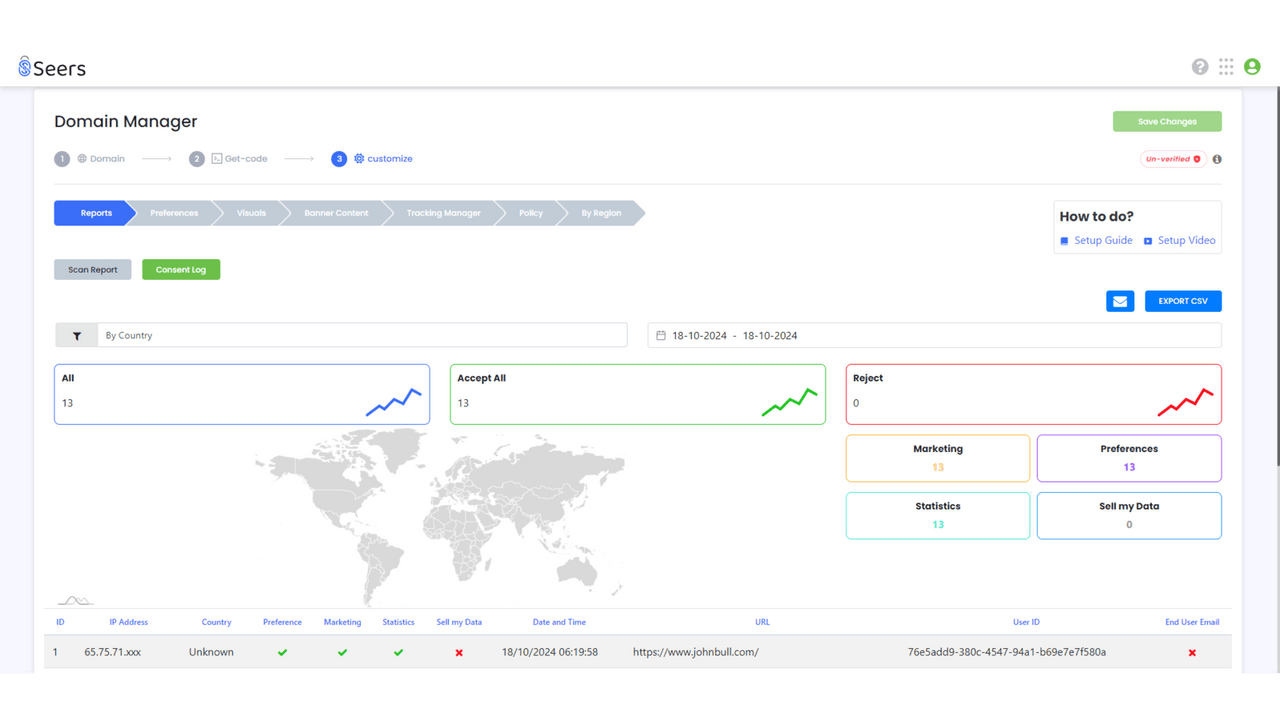 Cookie Consent Log