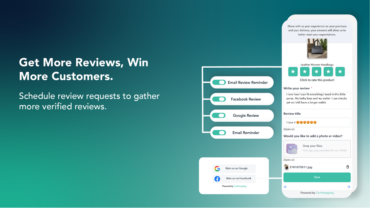 Get more reviews, win more customers