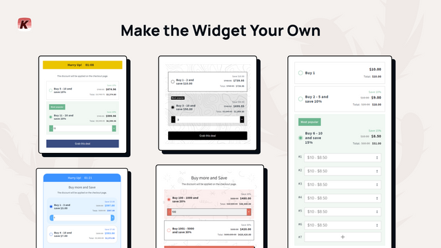 Tiered Pricing:Quantity Breaks