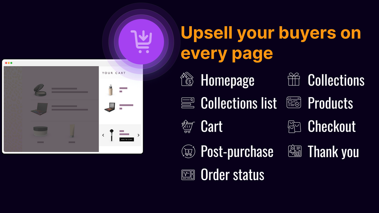 Upsell your buyers on every page with featured products & bundle