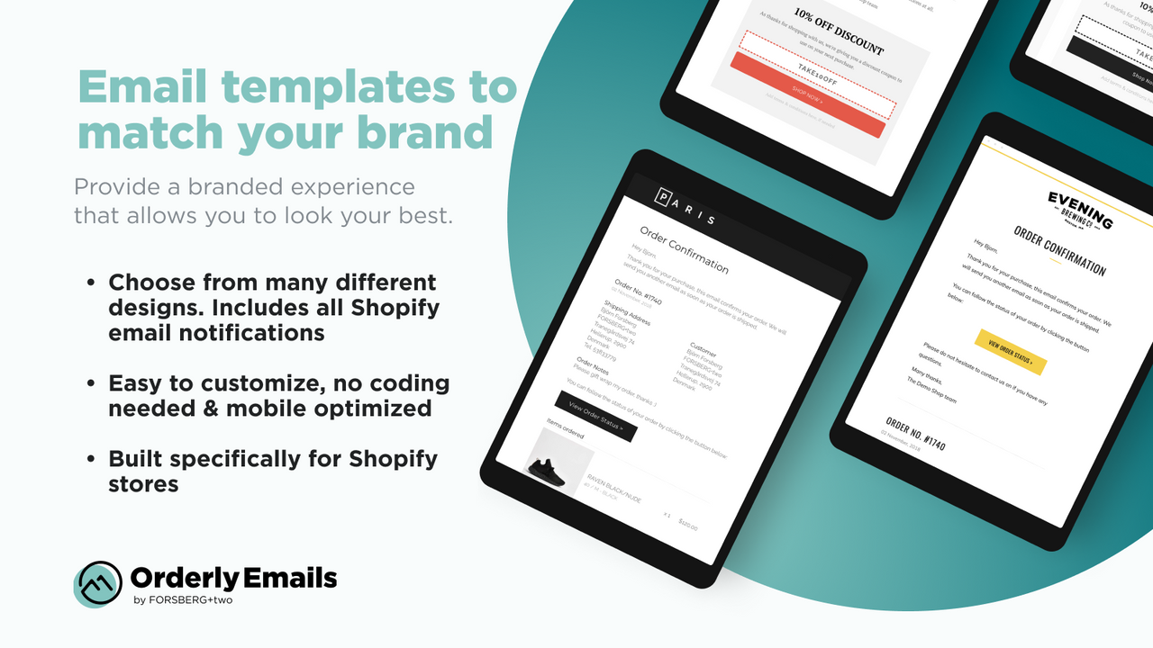 Email templates to match your brand