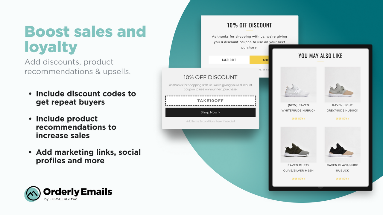 Boost sales with email marketing upsells & discounts