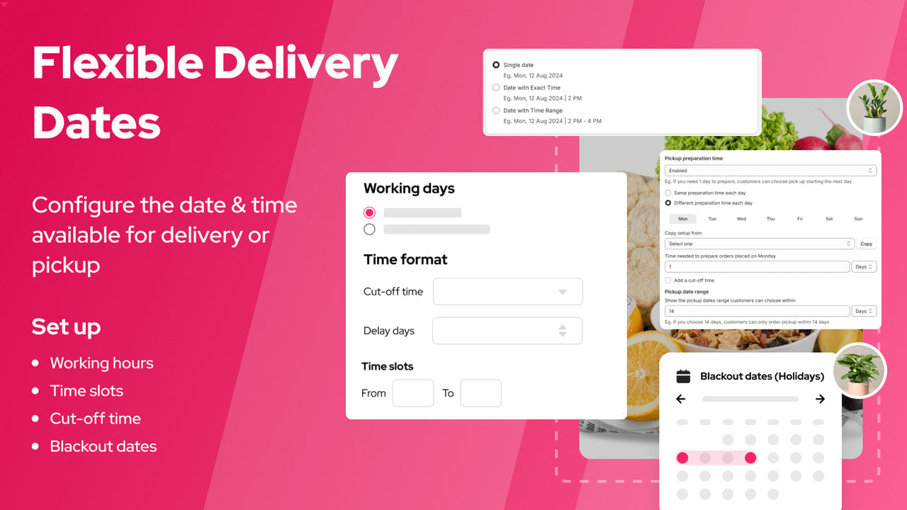 Delivery date selection for scheduling