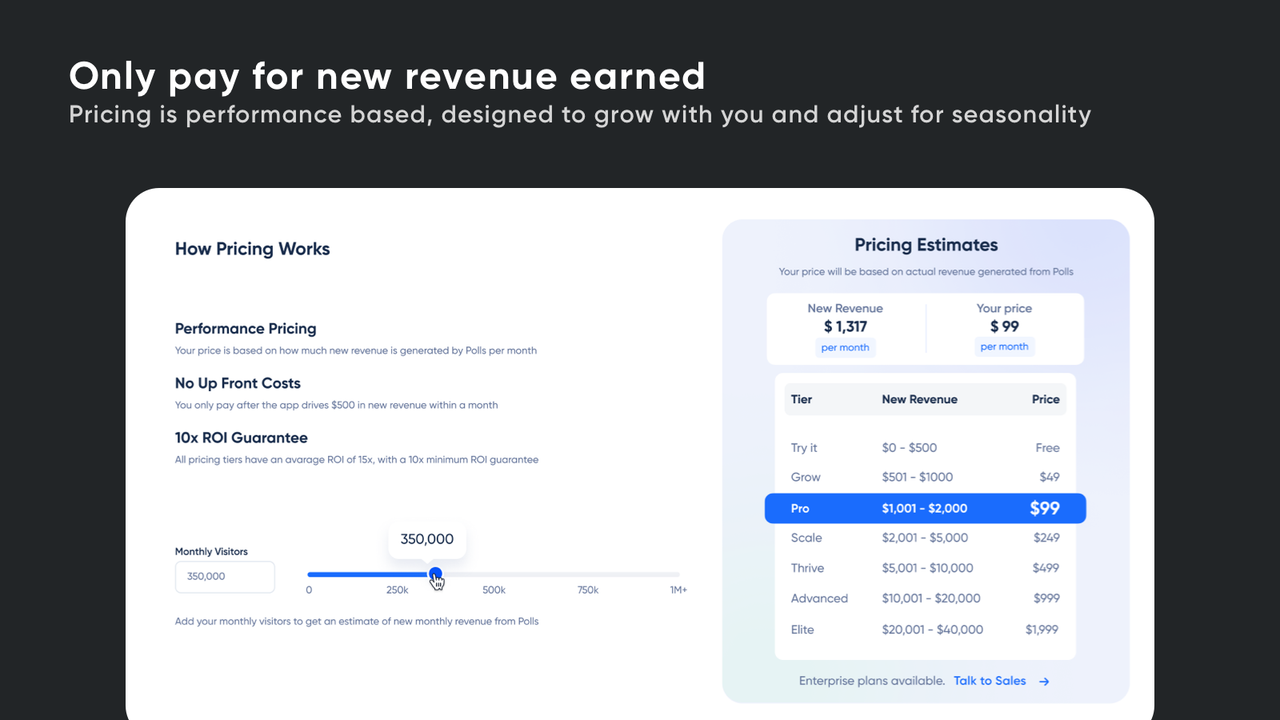 Performance Pricing