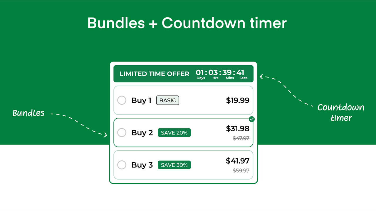 Bundles + Countdown timer