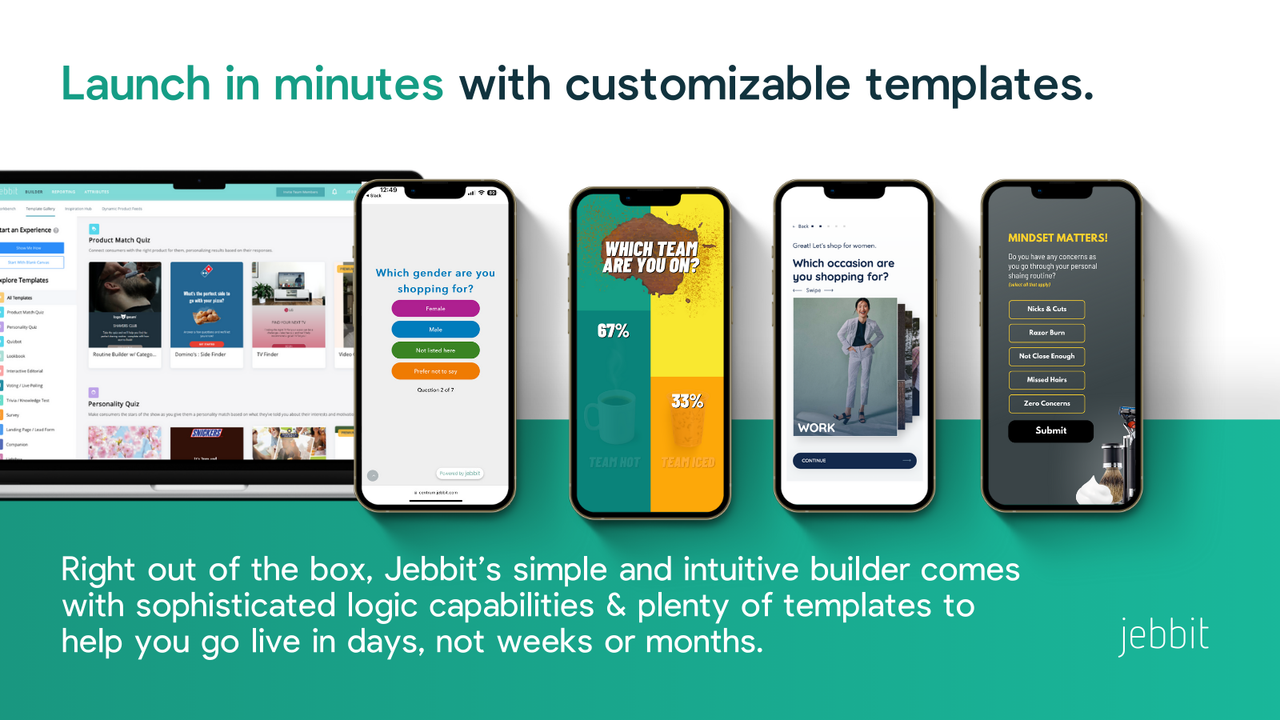 Out of the box customizable templates