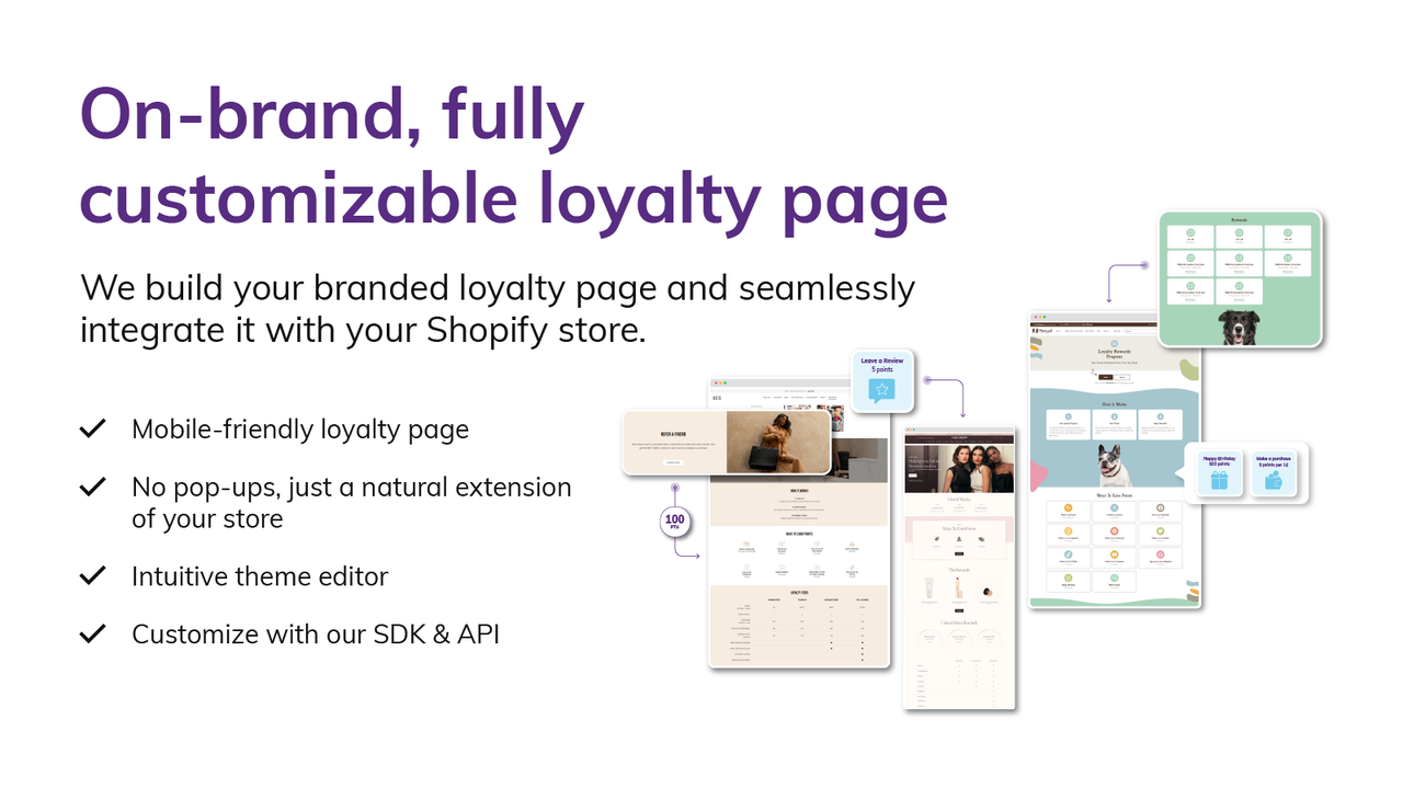 Loyalty and rewards page