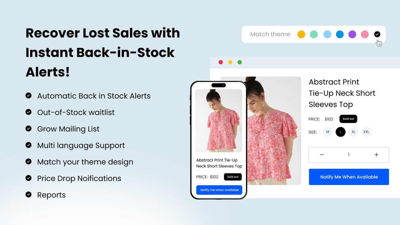 Recover Sales with Back in Stock Alerts