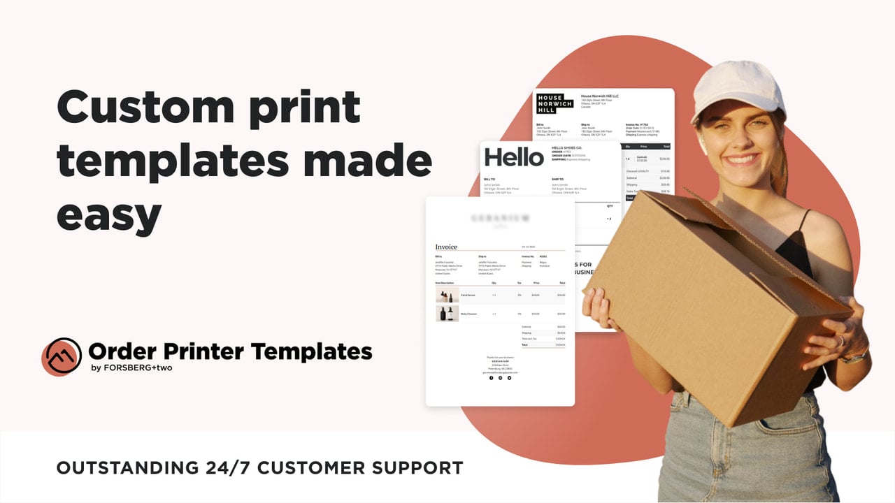 F+2: Order Printer Templates