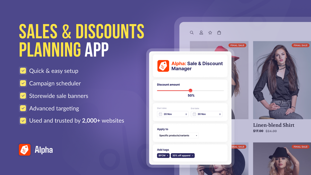 Sales and Discounts Planning App