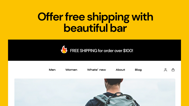 Shipping & Promo Bar by SpurIT