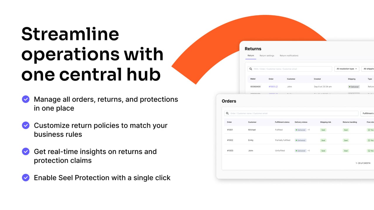 Merchant dashboard