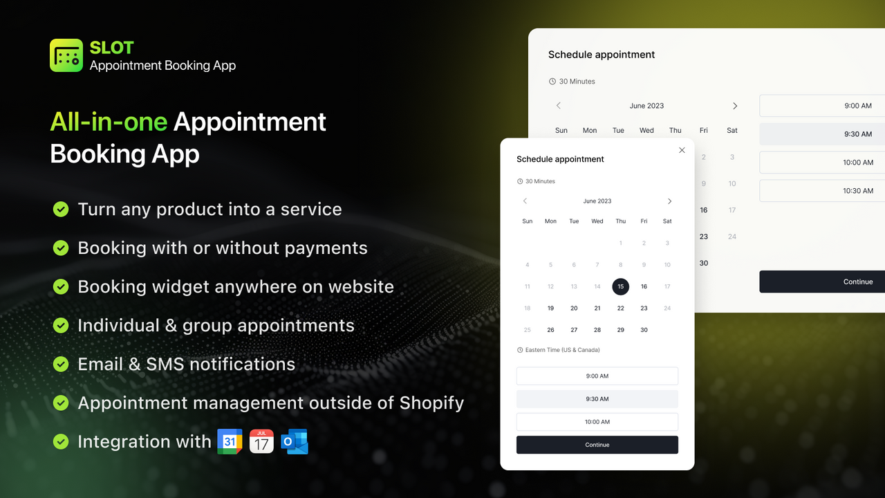 SLOT Appointment Booking App