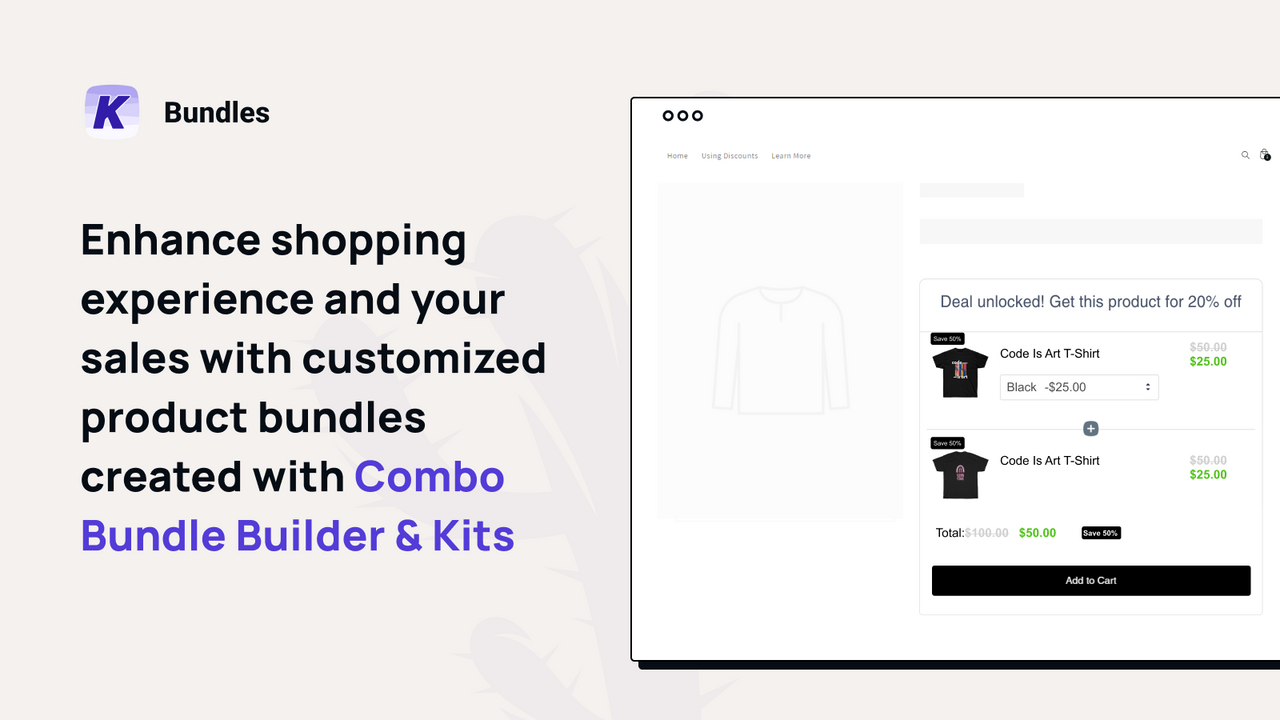 K: Combo Bundle Builder & Kits