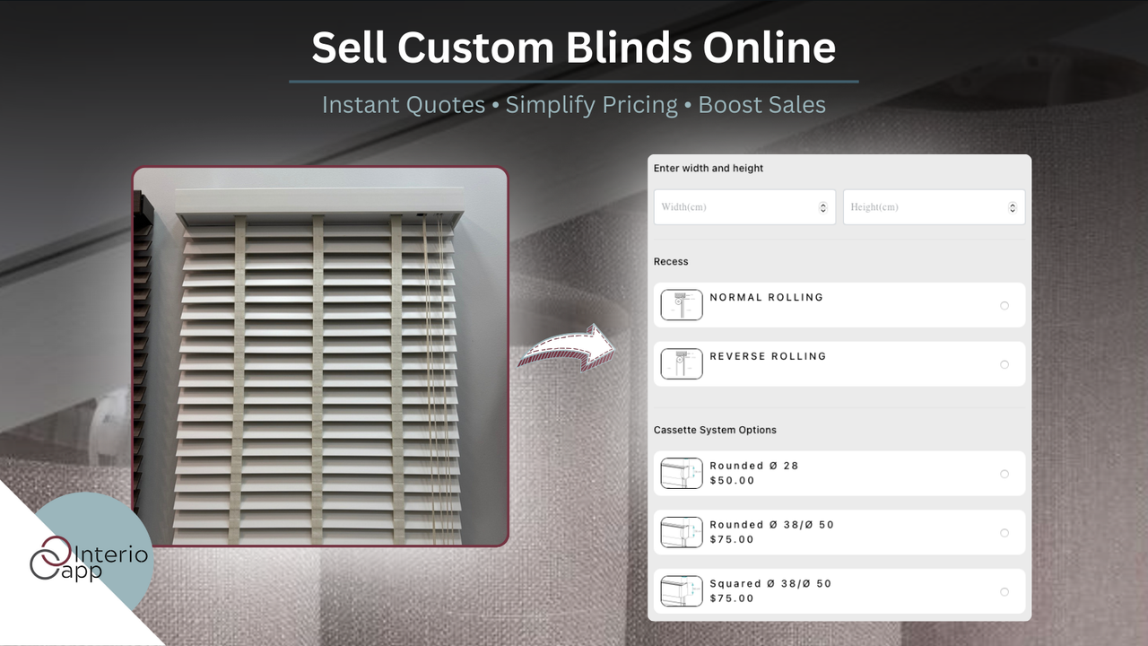 Window blinds ecommerce plugin