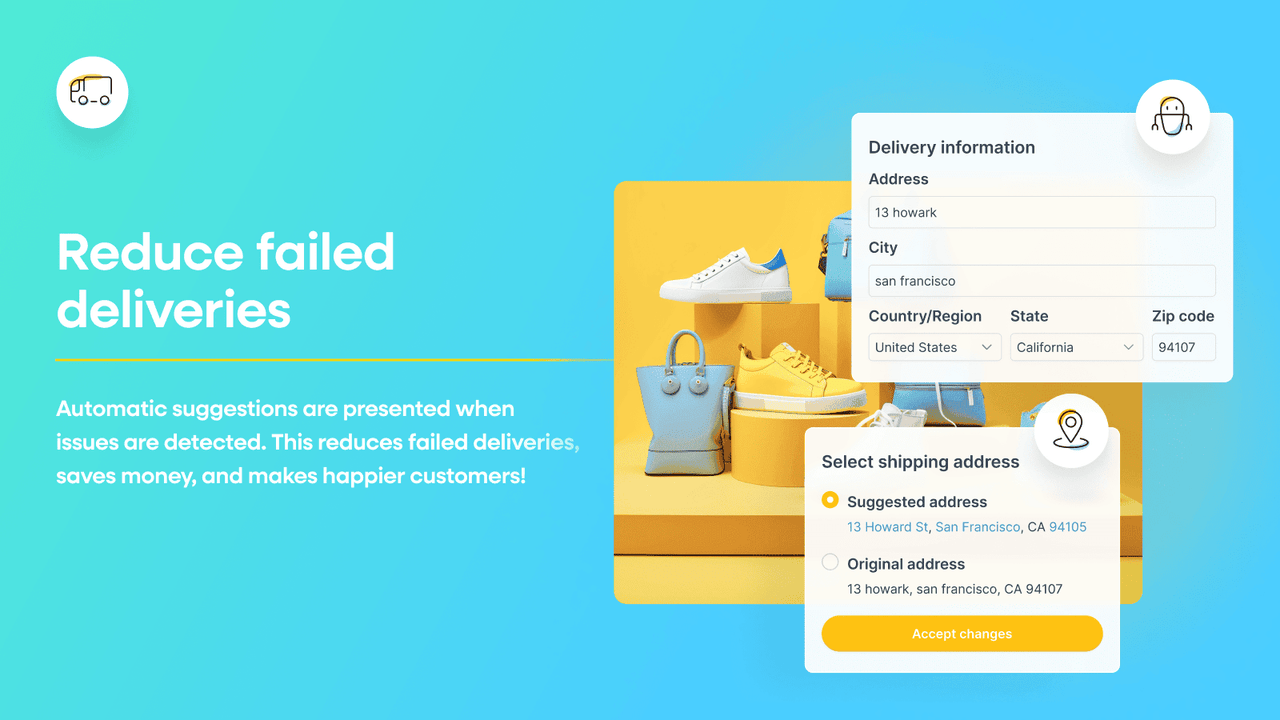 Address validation to prevent common shipping address issues