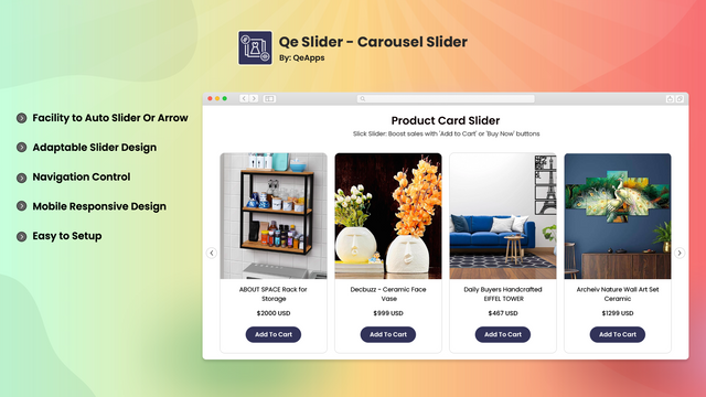 Qe Slider ‑ Carousel Slider