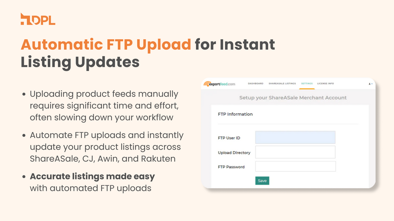 Automatic FTP Upload