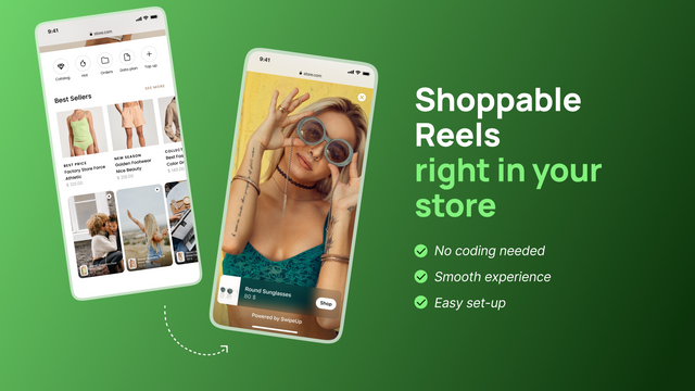 SwipeUp Shoppable Videos Reels