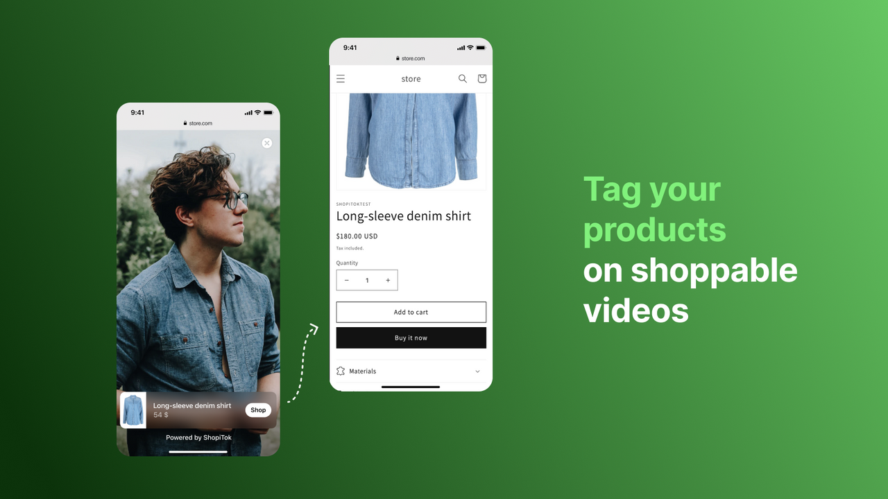 Tag your products on shoppable videos