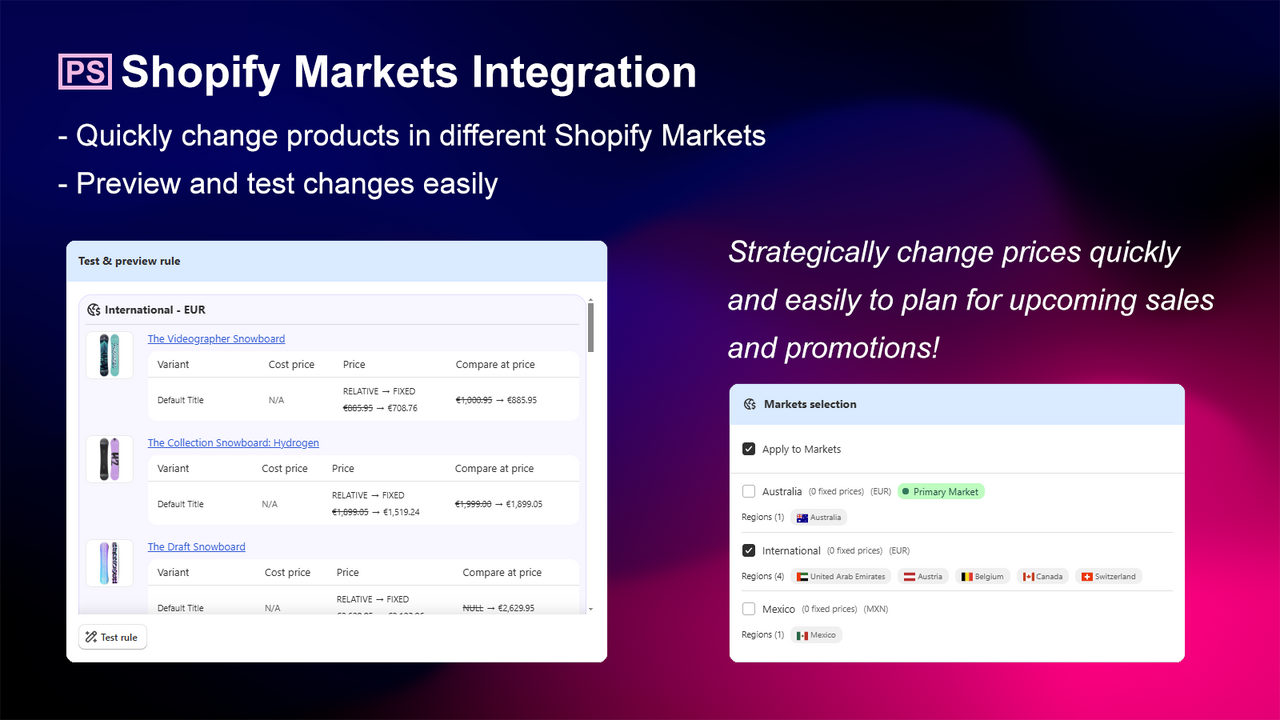 Price editing and scheduling with Price Scheduler