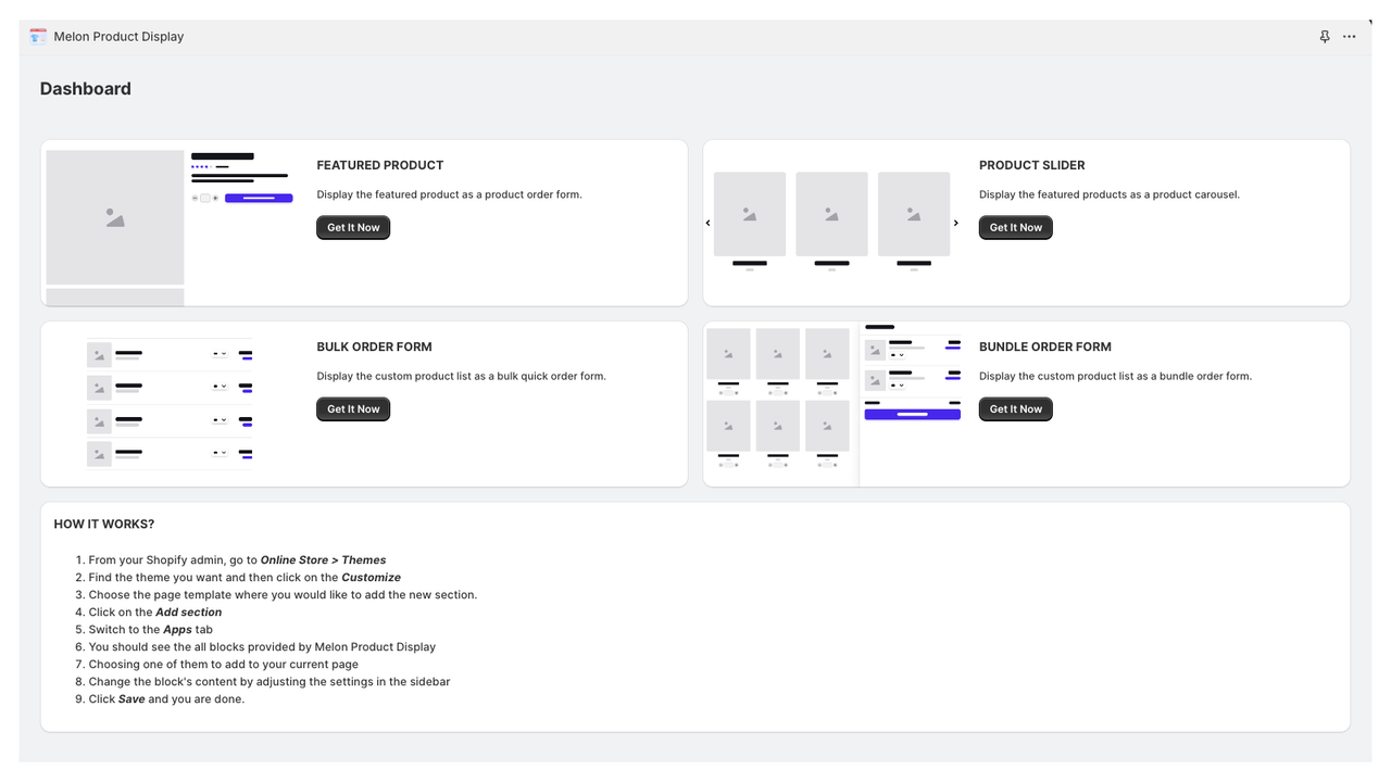 App Dashboard