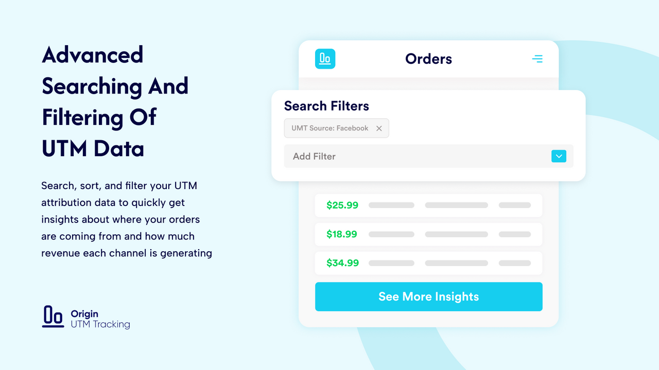 Advanced searching and filtering of UTM data