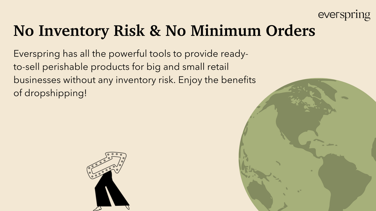 No Inventory Risk & No Minimum Orders with Everspring