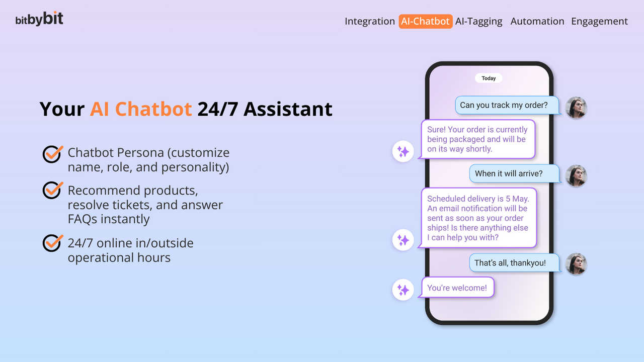 AI chatbot customer support cs