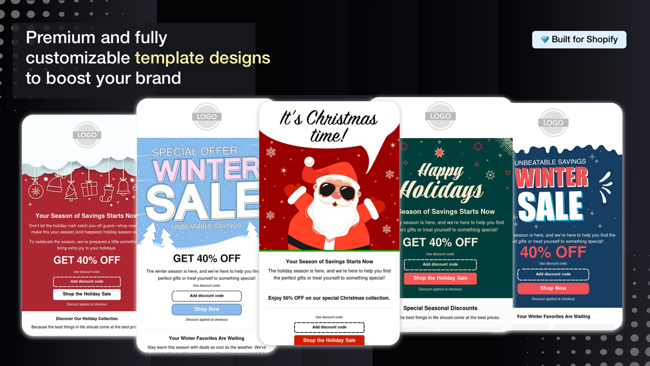 Premium fully customizable template designs