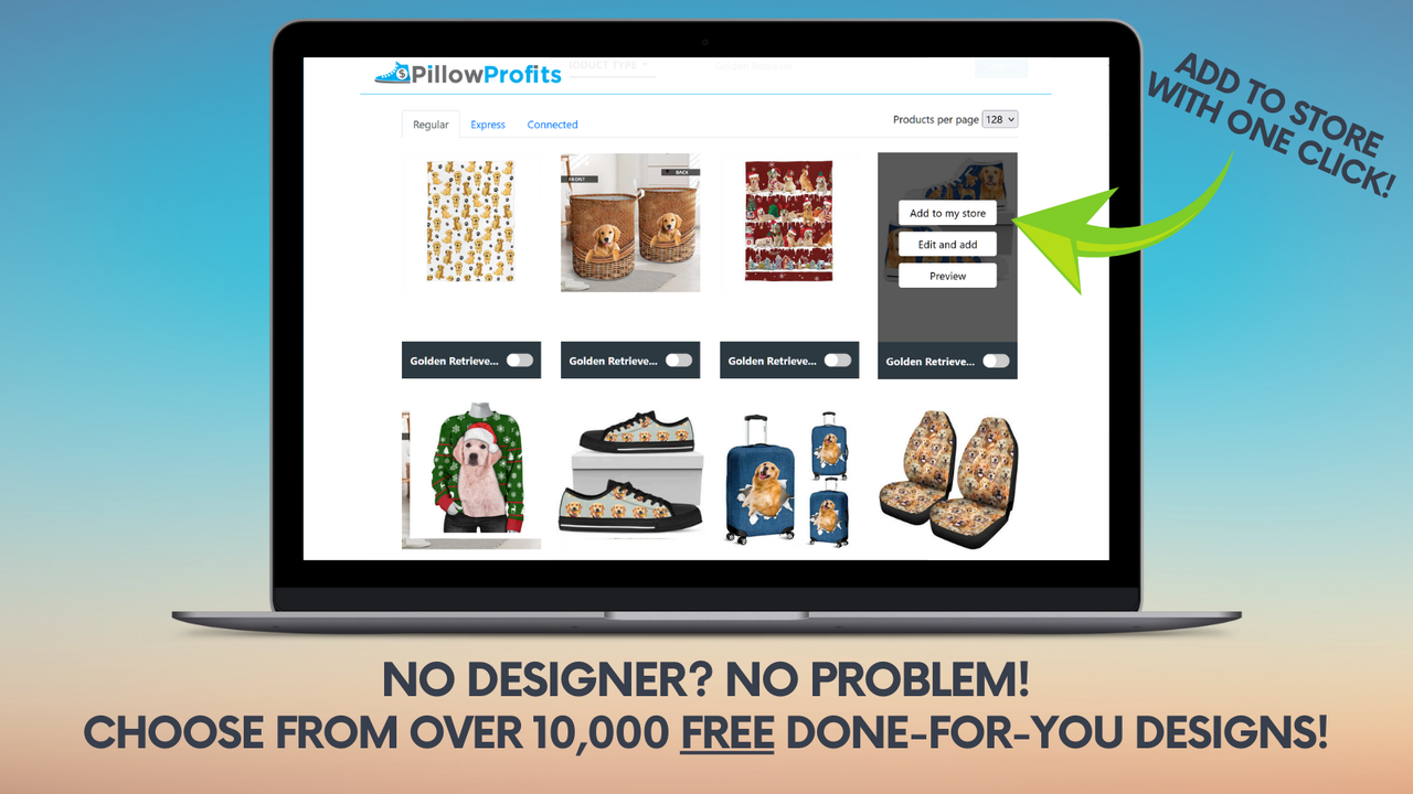 Free design catalog 10,000+ designs available to sell