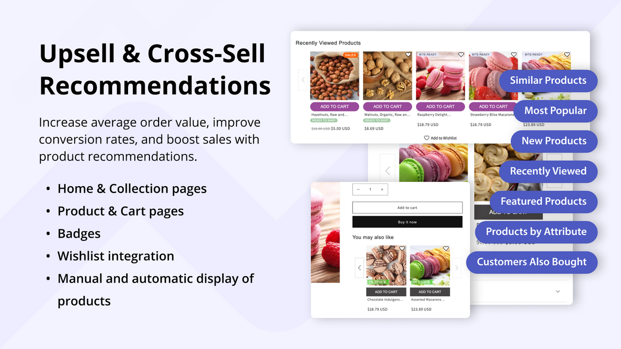 Increase average order value with vital product recommendations