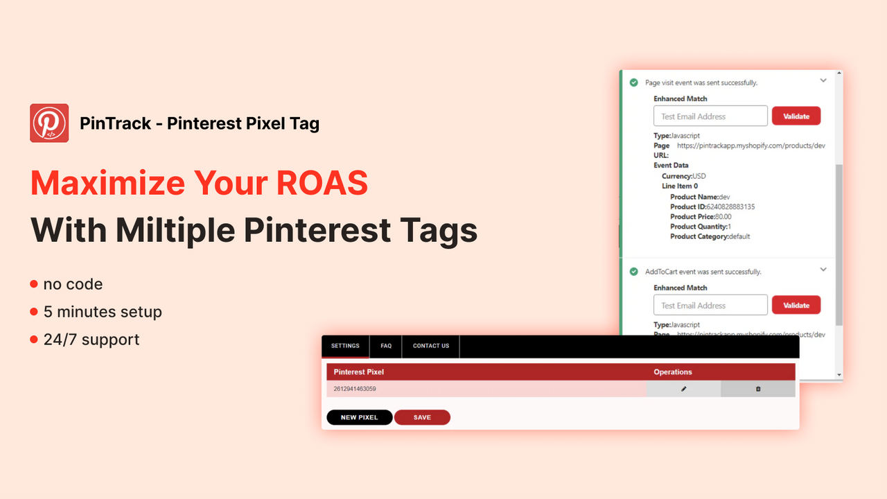 PinTrack ‑ Pinterest Pixel Tag