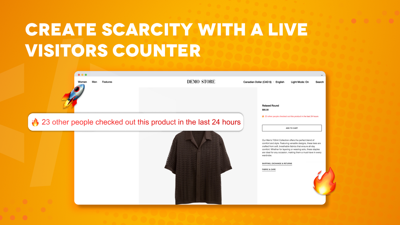 UP: Scarcity Visitor Counter