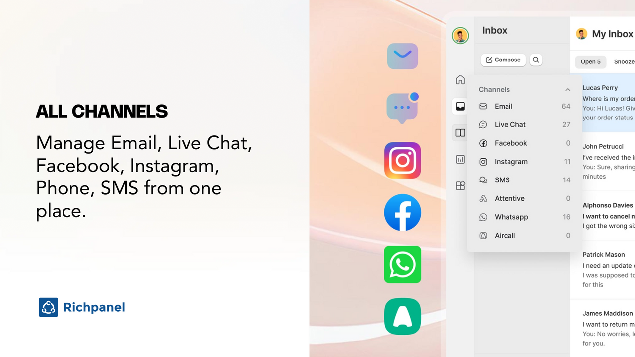 Multi-channel help desk & live chat