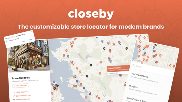 Closeby ‑ Store Locator