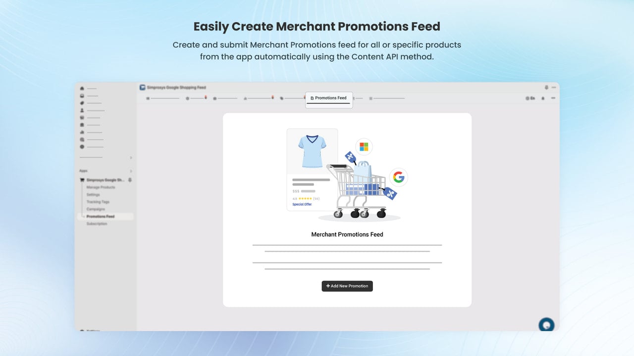 Create & Submit Merchant Promotions Feed automatically using API